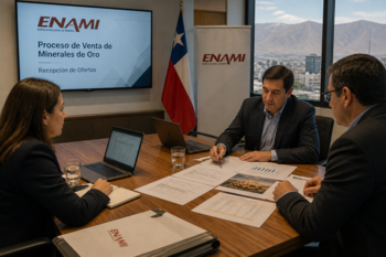 ENAMI extiende el plazo para la venta de minerales de oro y busca ampliar la competencia en el proceso